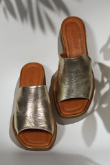 Sandale piele naturala Viva Gold image 2