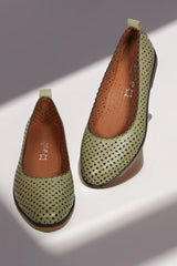 Balerini piele naturala Ediz Avocado image 3