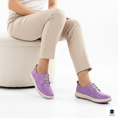 Pantofi piele naturala Colin Purple