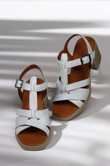 Sandale piele naturala Vesper Alb image 1