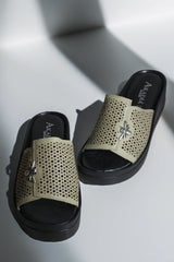 Papuci piele naturala Bosphorus 3 Verde