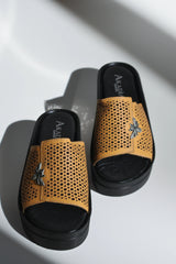 Papuci piele naturala Bosphorus 3 Galben