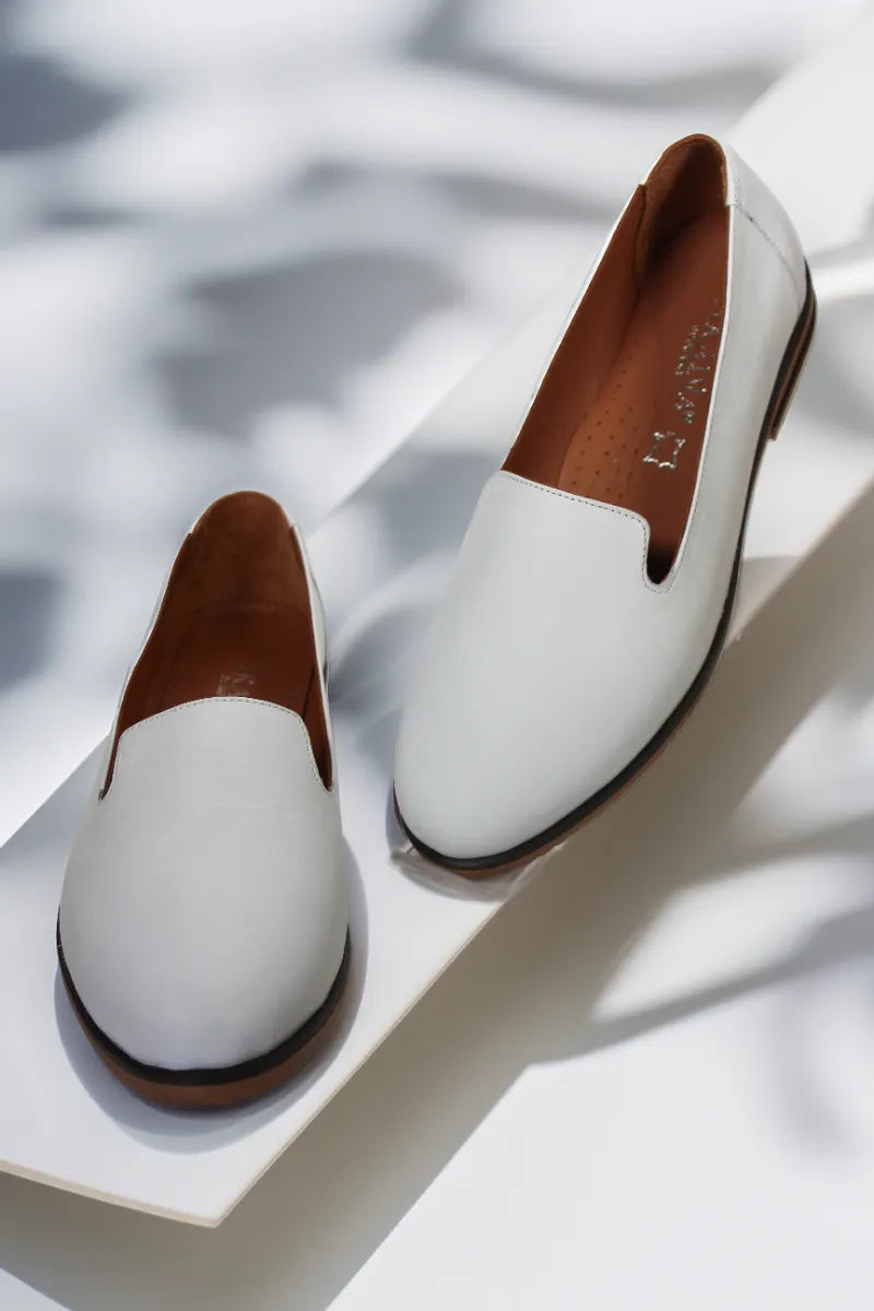 Balerini piele naturala Svetlana Alba image 3