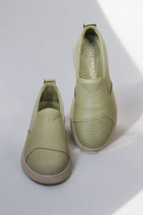 Pantofi piele naturala Debora Avocado image 2