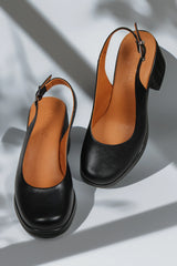 Sandale piele naturala Soleo Neagra image 1