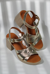 Sandale piele naturala Vesper Gold image 0