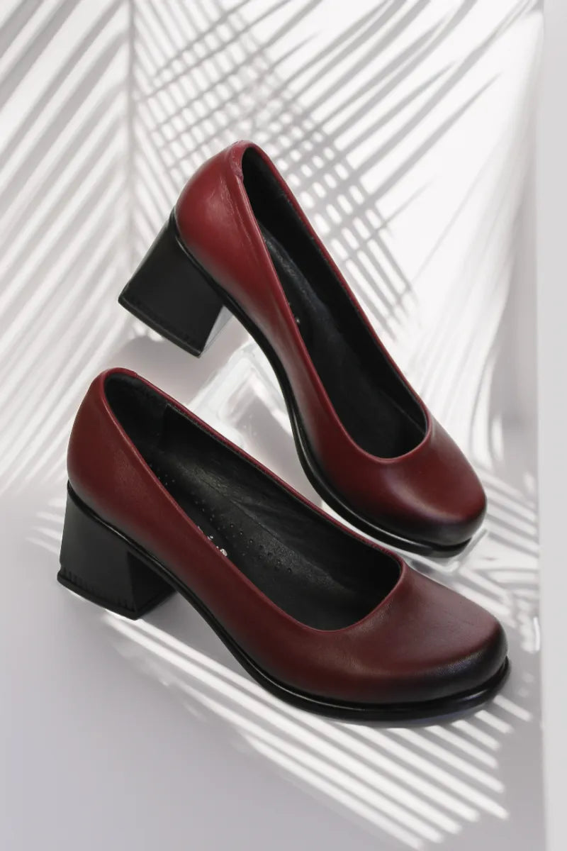 Pantofi cu toc piele naturala Helena Bordo image 0