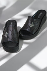 Papuci piele naturala Bosphorus 3 Negru