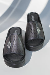 Papuci piele naturala Bosphorus 3 Negru