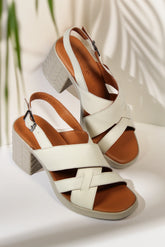 Sandale piele naturala Orion Bej image 0