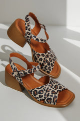 Sandale piele naturala Olas Leopard image 0