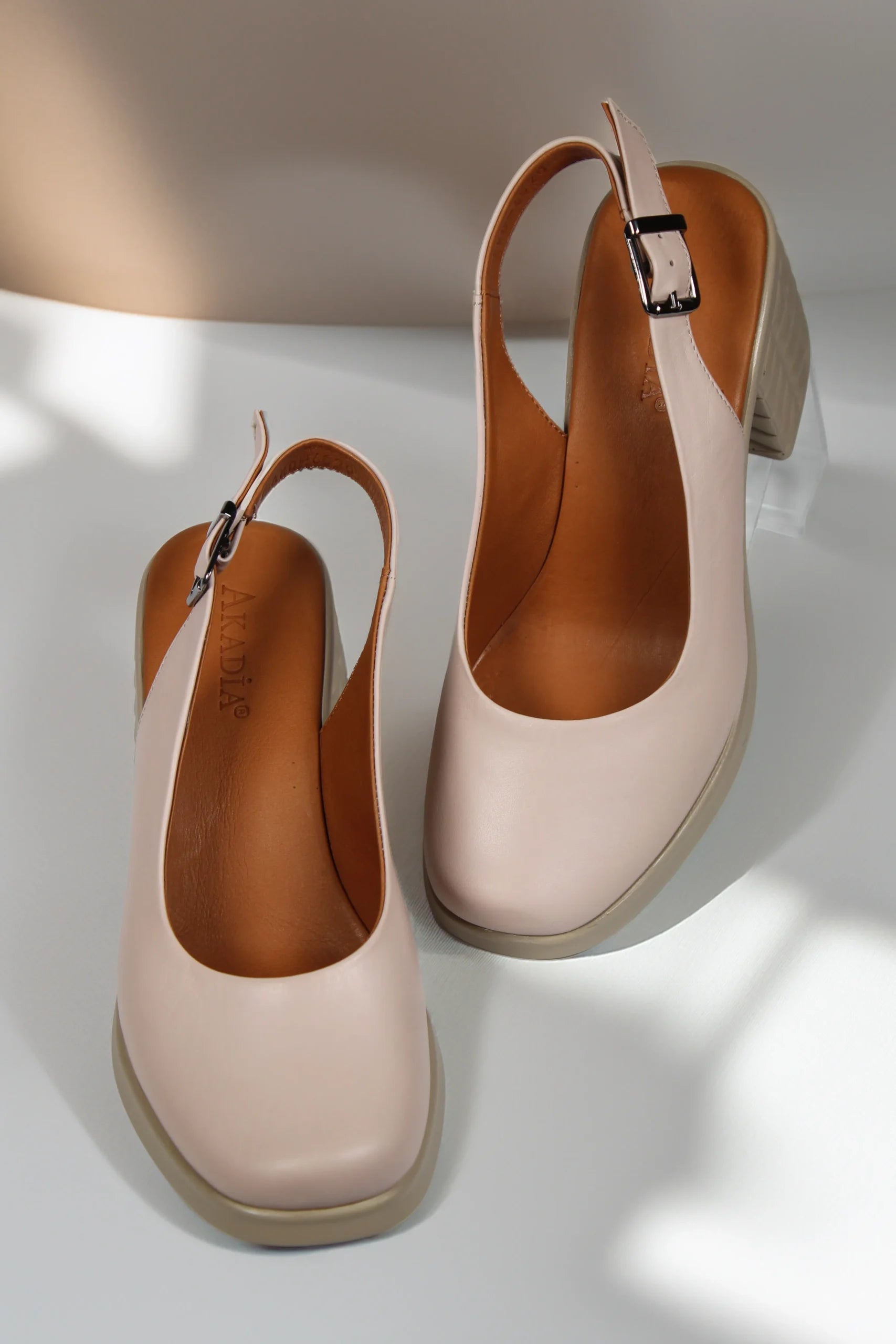 Sandale piele naturala Soleo Pudra image 1