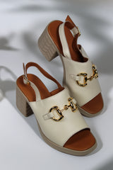 Sandale piele naturala Ventus Bej image 0