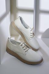 Pantofi piele naturala Colin Alb image 1