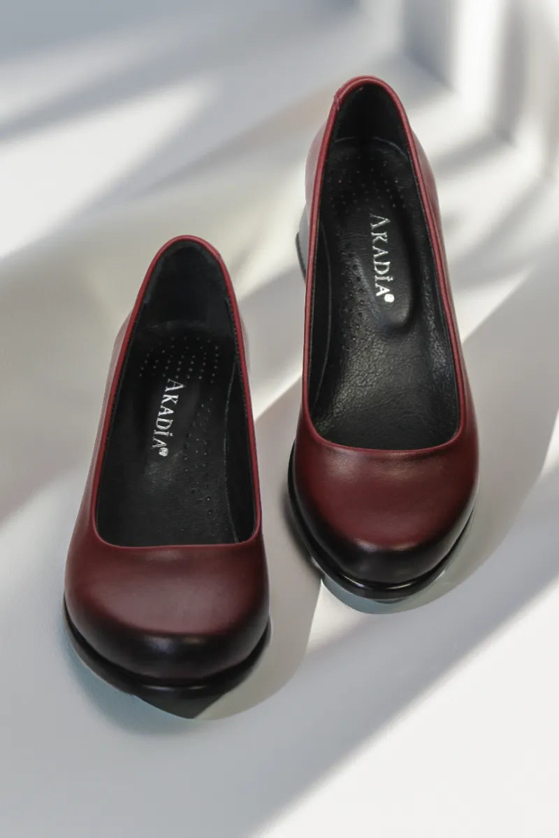 Pantofi cu toc piele naturala Helena Bordo image 2