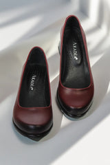 Pantofi cu toc piele naturala Helena Bordo image 2