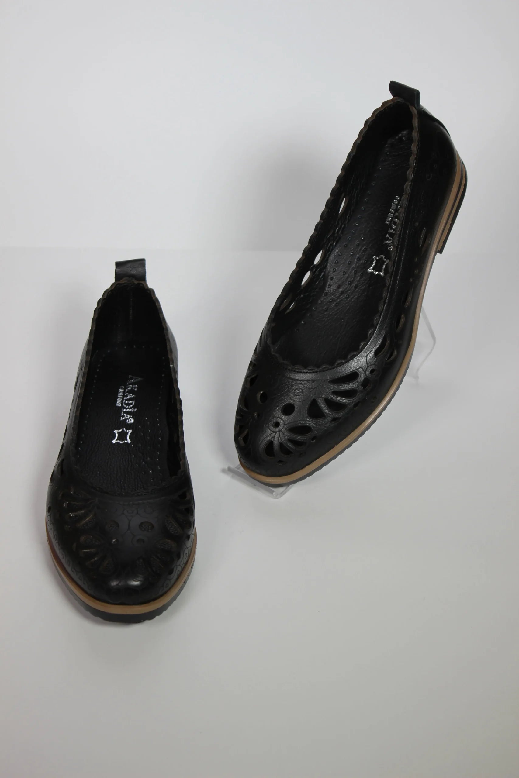 Balerini piele naturala Teresa 2 Negru image 1