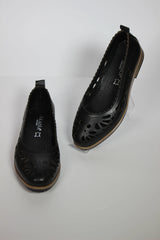 Balerini piele naturala Teresa 2 Negru image 1