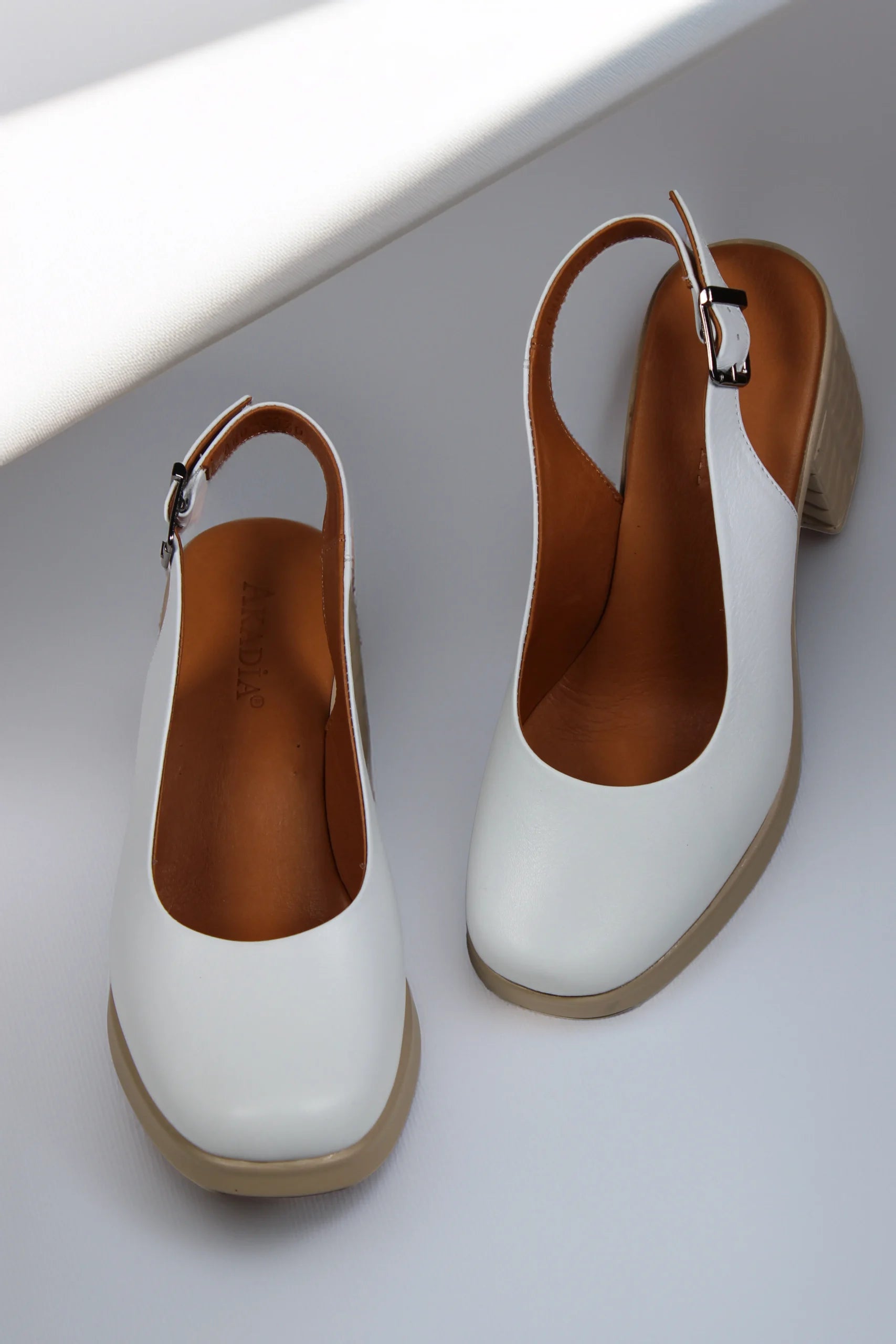 Sandale piele naturala Soleo Alba image 1