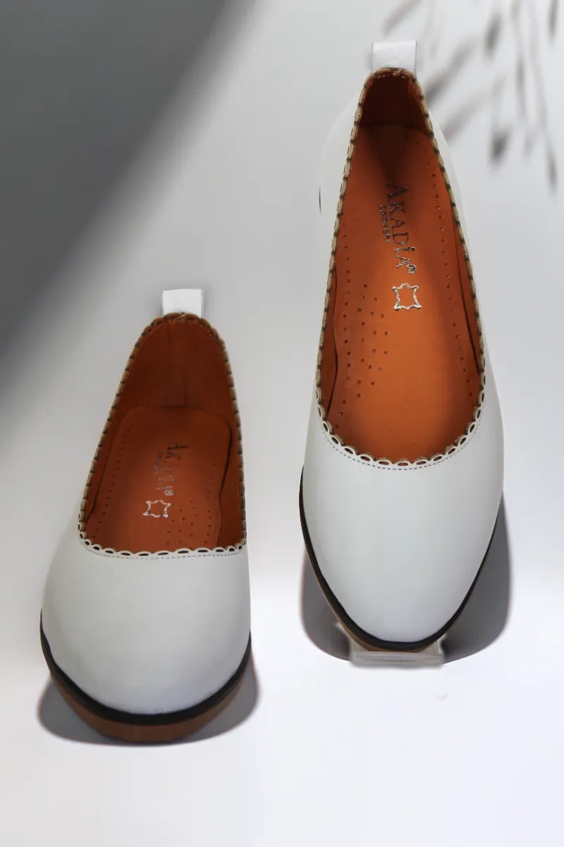 Balerini piele naturala Paula Alba image 2