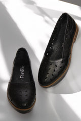 Balerini piele naturala Cariba Neagra image 3