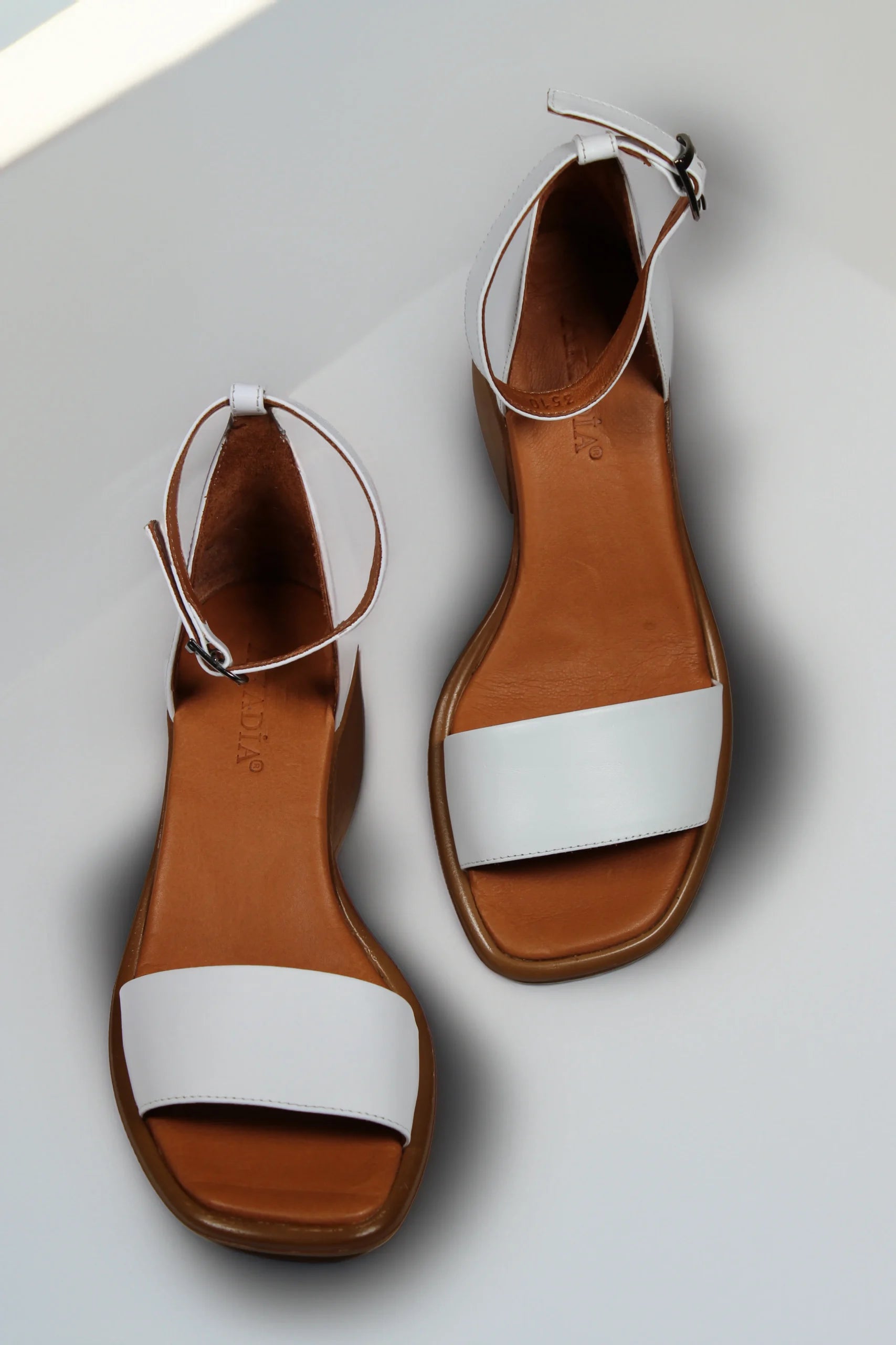 Sandale piele naturala Brisa Alba image 2