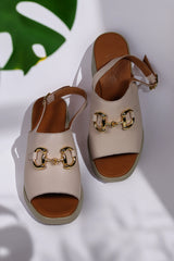 Sandale piele naturala Ventus Pudra image 2