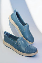 Pantofi piele naturala Debora Albastra image 0