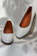 Balerini piele naturala Paula Alba image 3