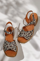 Sandale piele naturala Olas Leopard image 3