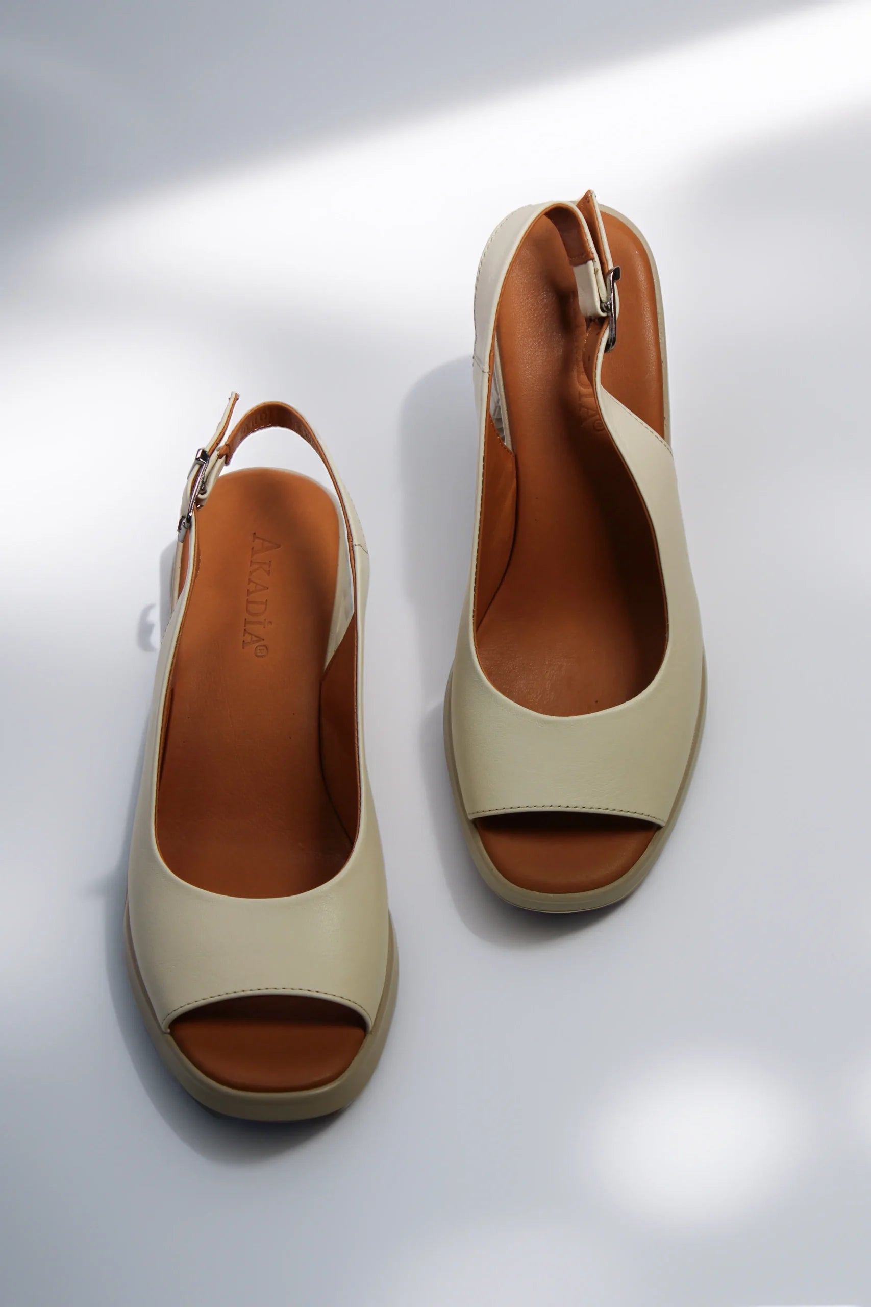 Sandale piele naturala Azura Bej image 2