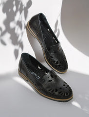 Balerini piele naturala Teresa 3 Negru image 0