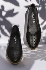 Balerini piele naturala Cariba Neagra image 2