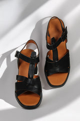 Sandale piele naturala Vesper Negru image 2