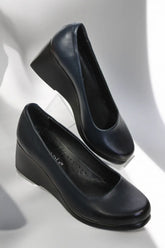 Pantofi piele naturala Dafne Bleumarin image 0