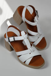 Sandale piele naturala Vesper Alb image 0