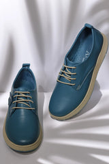 Pantofi piele naturala Colin Albastru image 2