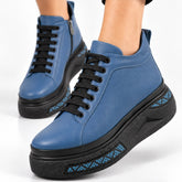 Ghete piele naturala Dare JeansBlue
