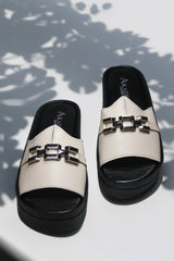 Papuci piele naturala Bosphorus 2 Bej