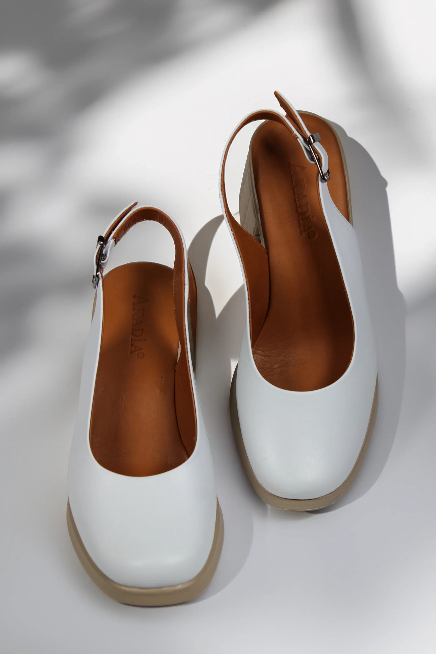 Sandale piele naturala Soleo Alba image 2