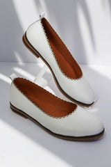 Balerini piele naturala Paula Alba image 0