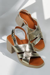 Sandale piele naturala Orion Gold image 0