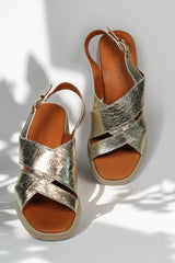 Sandale piele naturala Orion Gold image 2