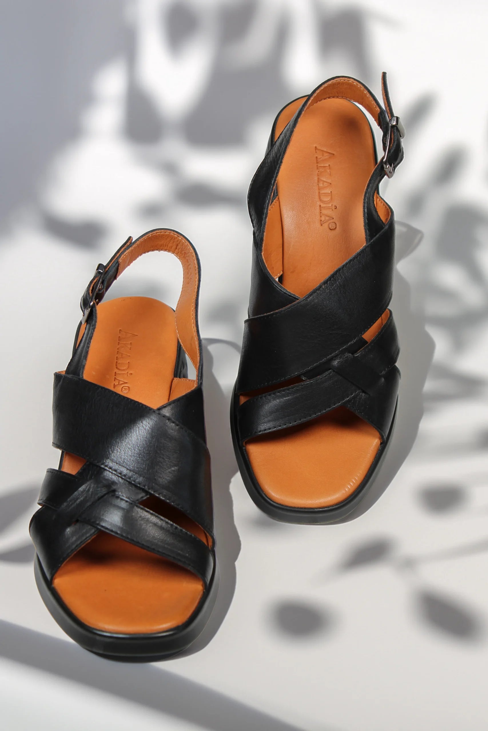 Sandale piele naturala Orion Negru image 2