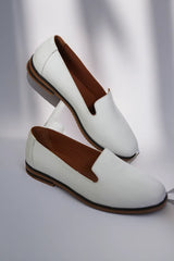 Balerini piele naturala Svetlana Alba image 0