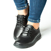 Pantofi casual dama eleganta piele naturala Solaris Negru 2025