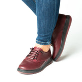 Pantofi casual dama eleganta piele naturala Solaris Bordo 2025