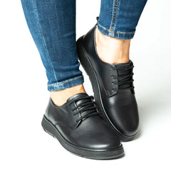 Pantofi casual dama eleganta piele naturala Colin Negru 2025