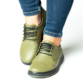 Pantofi casual dama eleganta piele naturala Colin Verde Pistachio 2025