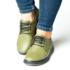 Pantofi casual dama eleganta piele naturala Colin Verde Pistachio 2025